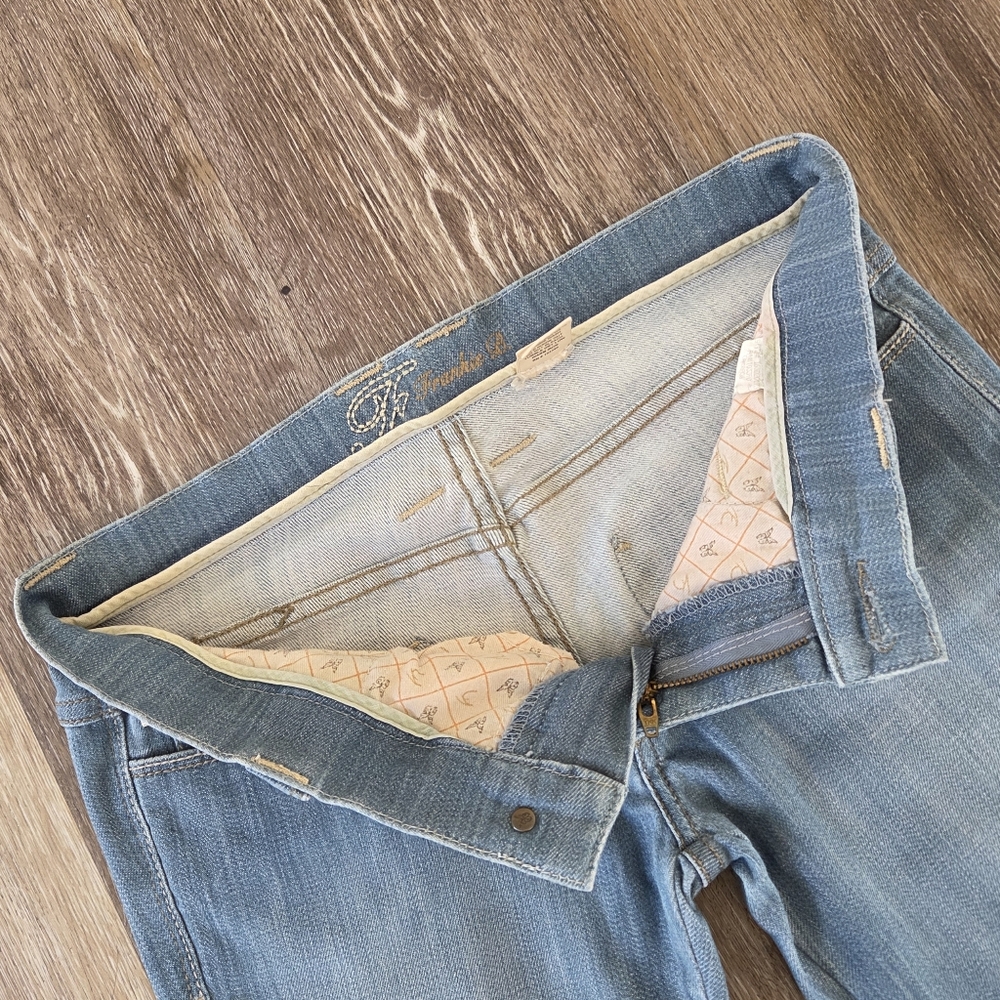 Frankie B. Limited Edition Blue Heart Pockets Low Rise Denim Jeans Y2K HTF 90's - Picture 13 of 16